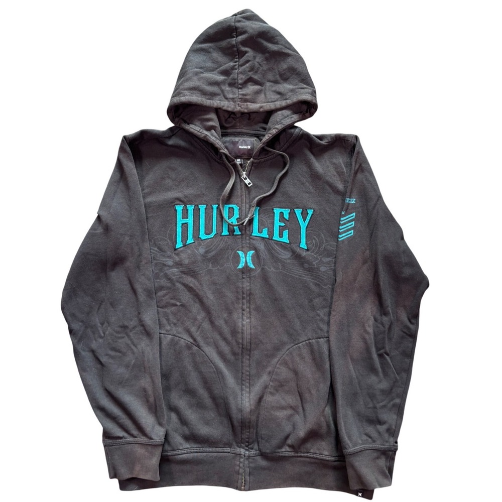 Y2K Hurley Intl Surf Hoodie Size M